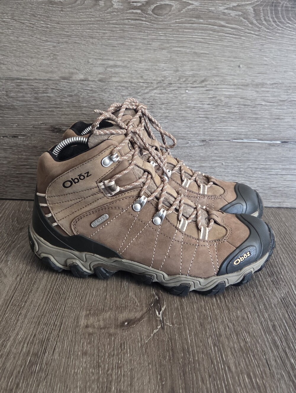Oboz Bridger Mid B-DRY Waterproof Leather Hiking Boots - Brown Size 9